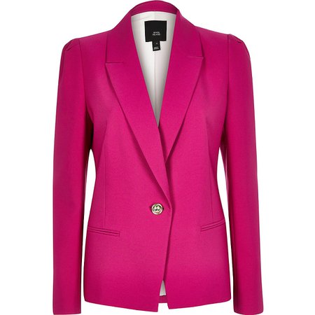 Purple puff sleeve blazer - Blazers - Coats & Jackets - women