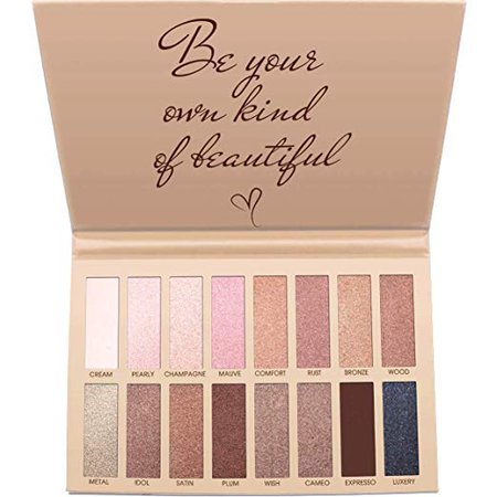 Amazon.com: Best Pro Eyeshadow Palette Makeup - Matte Shimmer 16 Colors - Highly Pigmented - Professional Nudes Warm Natural Bronze Neutral Smoky Cosmetic Eye Shadows: Beauty
