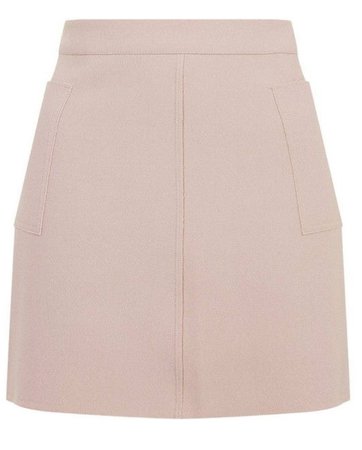 pink suede skirt