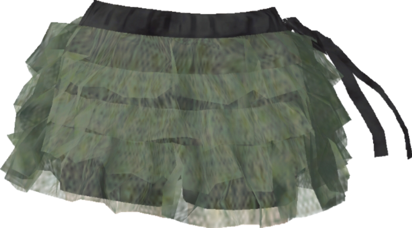 green tulle skirt