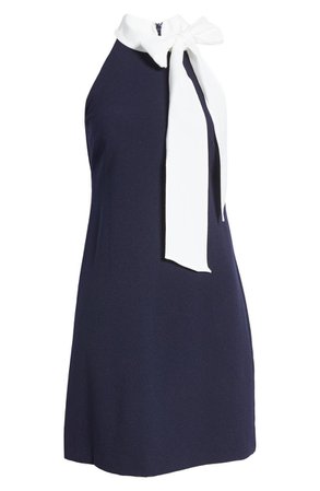 Vince Camuto Signature Bow Neck Stretch Crepe Sheath Dress | Nordstrom