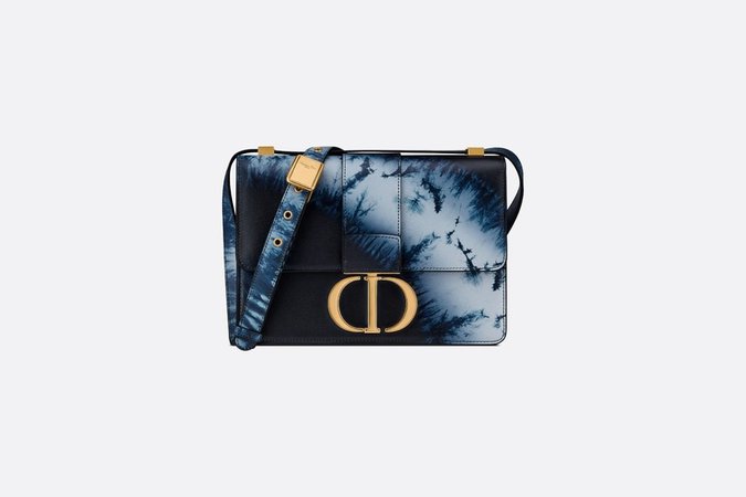 30 Montaigne Bag Blue Multicolor Tie & Dior Smooth Calfskin - Bags - Woman | DIOR