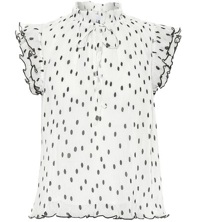 Ganni, Georgette dotted top