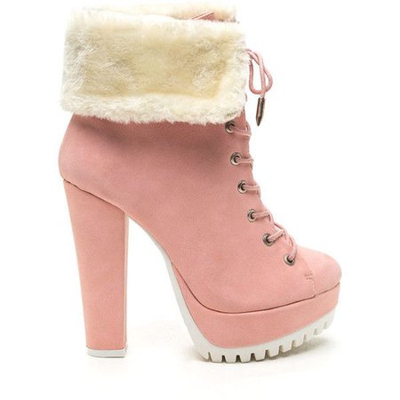 boot heels pink fur at DuckDuckGo