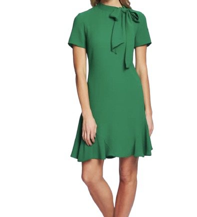 Kelly green dress with bow