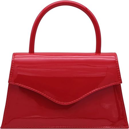 Milisente Women's Evening Bag Bridal Party Clutch Purses Cocktail Prom Handbags with Patent Leather(Red): Handbags: Amazon.com