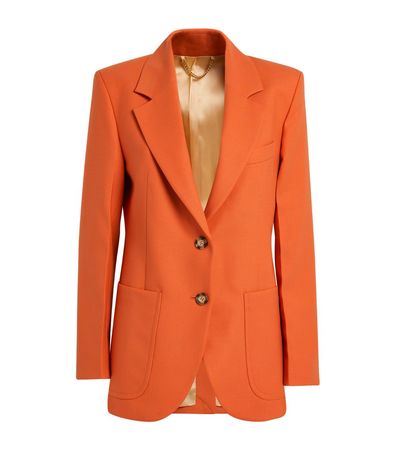 Womens Victoria Beckham orange Single-Breasted Blazer | Harrods # {CountryCode}