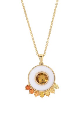 Anna 18k Yellow Gold Tourmaline, Sapphire Necklace By Emily P. Wheeler | Moda Operandi