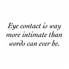 eye contact text