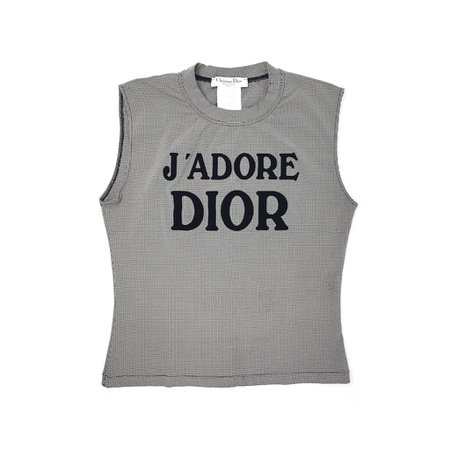 J’adore Dior Houndstooth Tank Top - M – Treasures of NYC