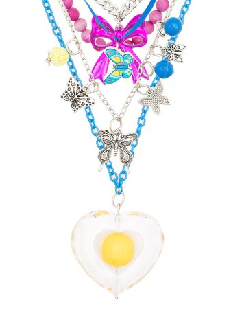 AMIR SLAMA Heart Multi Chain Necklace - Farfetch