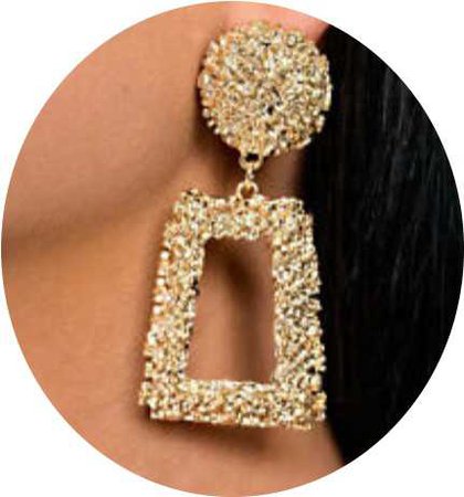 drop shape earrings
