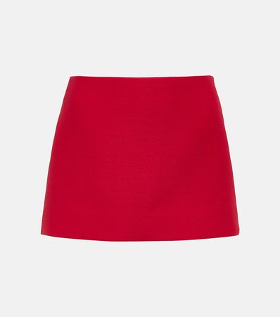 Skort In Crepe Couture in Rosso - Valentino | Mytheresa