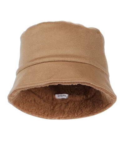 Max Mara - Fiducia logo cashmere bucket hat | Mytheresa
