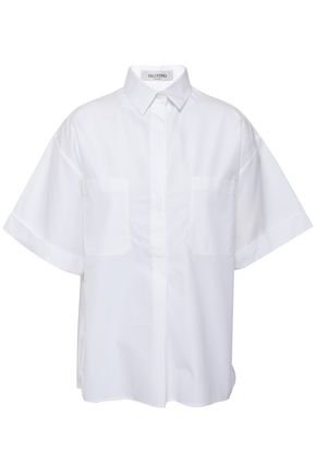 Broderie anglaise cotton shirt | VALENTINO | Sale up to 70% off | THE OUTNET