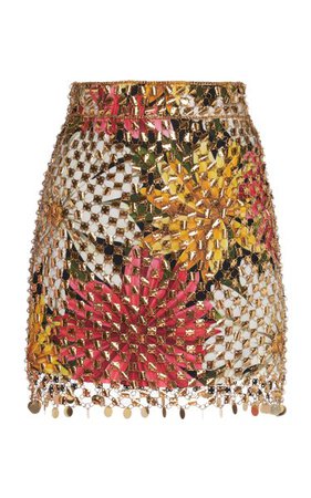 Embellished Floral-Print Mini Skirt By Etro | Moda Operandi