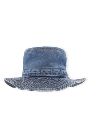 Ganni Washed Denim Bucket Hat | Nordstrom