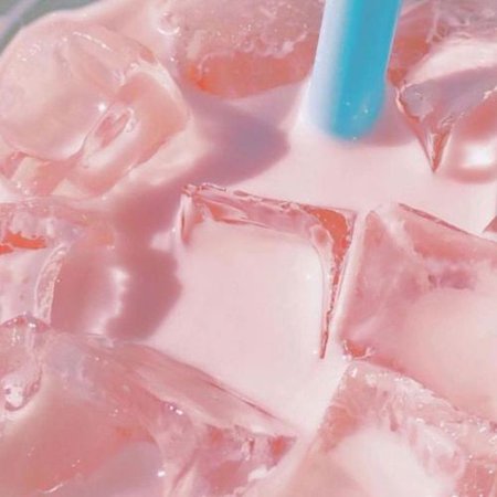 pink iced coffee