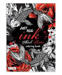 just add ink tattoo coloring book - Google Search