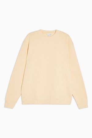 Yellow Relaxed Sweatshirt | Topshop