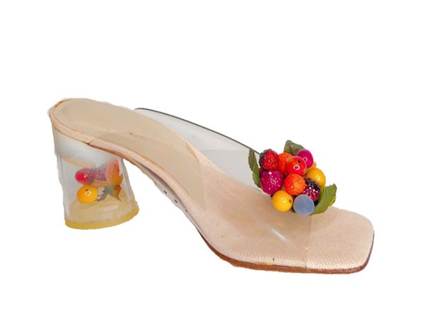 vintage fruit heels