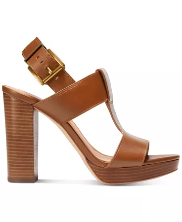 Michael Kors Women's Becker T-Strap Slingback Sandals & Reviews - Sandals - Shoes - Macy's