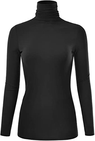 EIMIN Women's Long Sleeve Turtleneck Lightweight Pullover Slim Shirt Top (S-3XL) at Amazon Women’s Clothing store