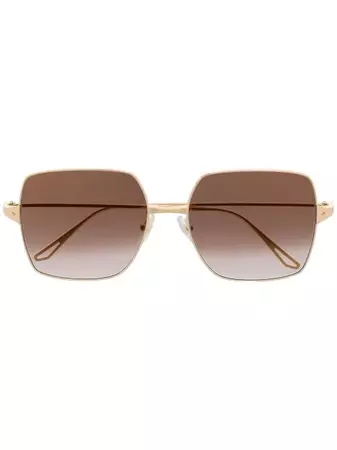 Cartier Eyewear Oversized Gradient Sunglasses - Farfetch