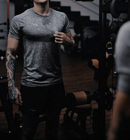 hot guy workout tattoos man Pinterest