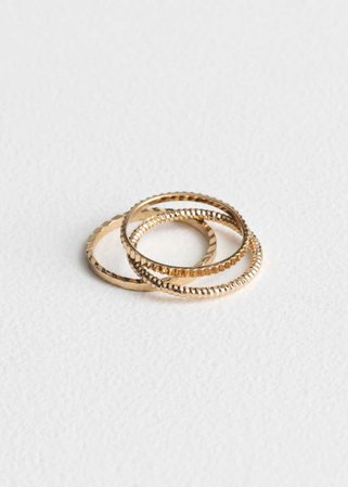 Stack & Layer Ring Set - Gold - Rings - &amp; Other Stories DE