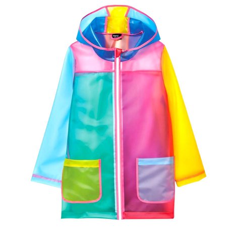 Rainbow Jacket Raincoat Waterproof Funky... - Depop