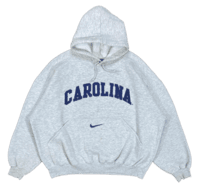 00' Nike x Carolina Vintage Short Length Hoodie Sweat-Shirt / 3998 – FISHTALE VINTAGE