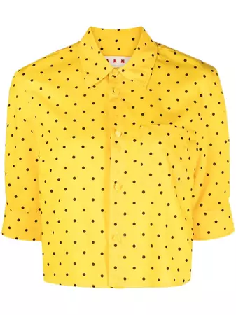 Marni Polka dot-print Cotton Shirt - Farfetch