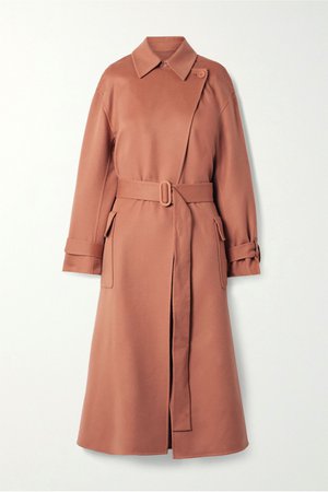 LORO PIANA Belted cashmere trench coat