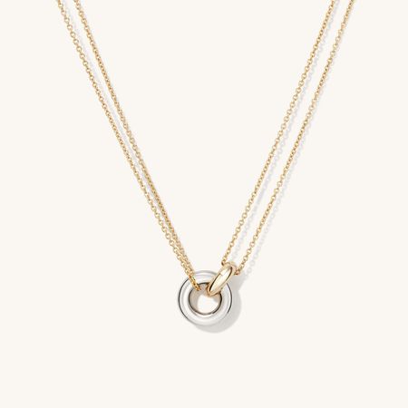 Linked Two-Tone Necklace | Mejuri
