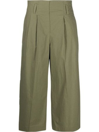 Luisa Cerano Cropped high-waisted Trousers - Farfetch