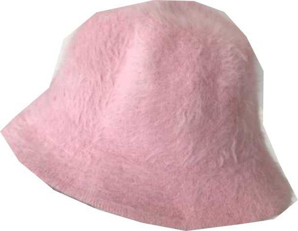 furry bucket hat soft pink C