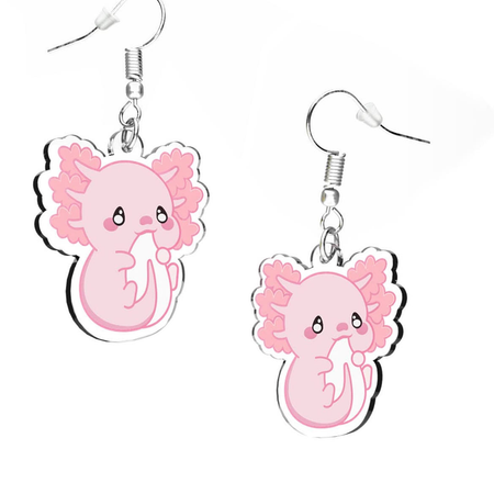axolotl earrings