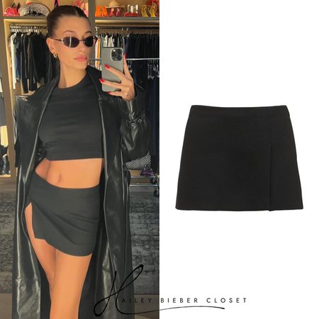 Hailey Bieber Closet • Miaou Skirt