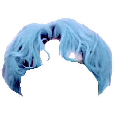 Curly Blue Hair PNG (Dei5 edit)