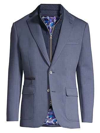 Robert Graham Tailored-Fit Downhill IV Sportcoat with Vest | SaksFifthAvenue