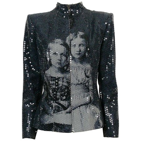 Alexander McQueen Fall Winter 1998 Imperial Romanov Princess Sequin Jacket For Sale at 1stDibs