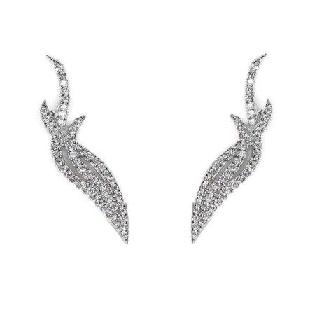Earrings | Shop Women's Silver Sterling Zircon Earring Ring Jewelry Set at Fashiontage | EAR-666
