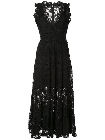 Shop black Alexis Havana lace dress with Express Delivery - Farfetch