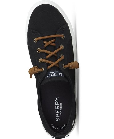 Sperry Women's Crest Vibe Memory-Foam Canvas Sneakers & Reviews - Athletic Shoes & Sneakers - Shoes - Macy's