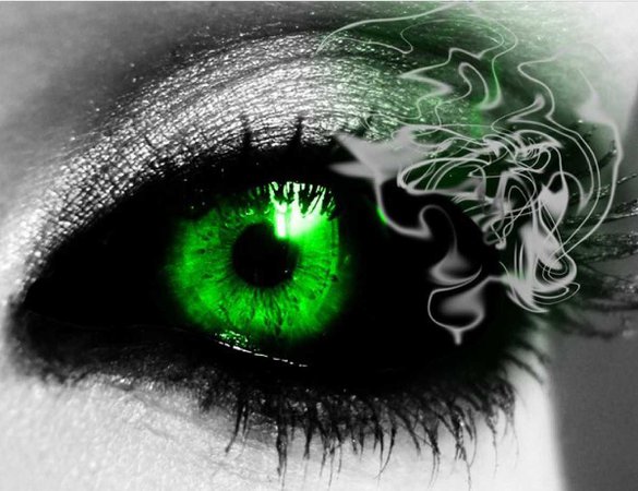 Demon Green Eyes