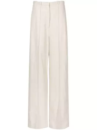 TOTEME high-waisted wide-leg Trousers - Farfetch