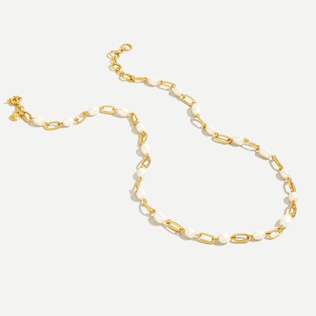 J.Crew: Pearl Chain Necklace For Women