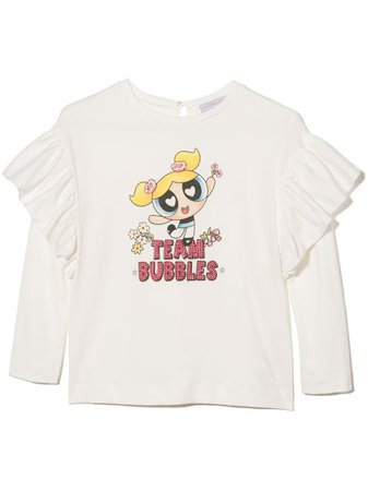Monnalisa Powerpuff Girls-motif Cotton T-shirt - Farfetch