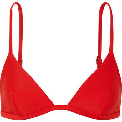 Matteau - Petite Triangle Bikini Top - Red